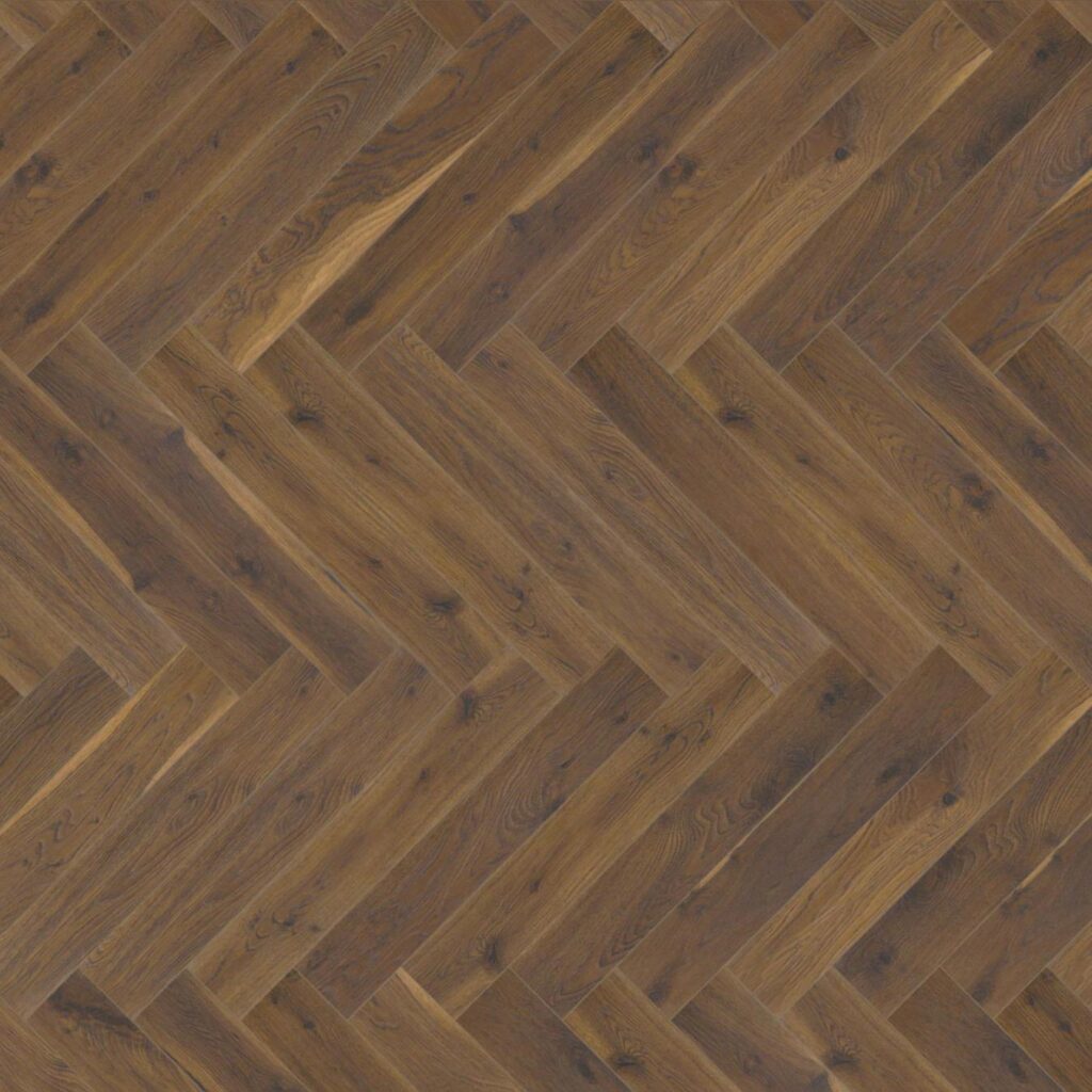 Coffee Oak Herringbone 12mm
