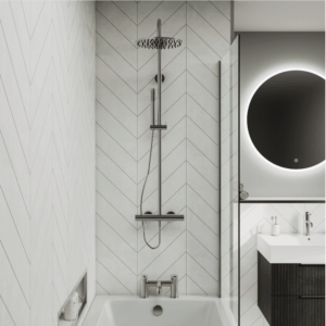 Fibo Bathroom Wall Panels Moonstone Chevron