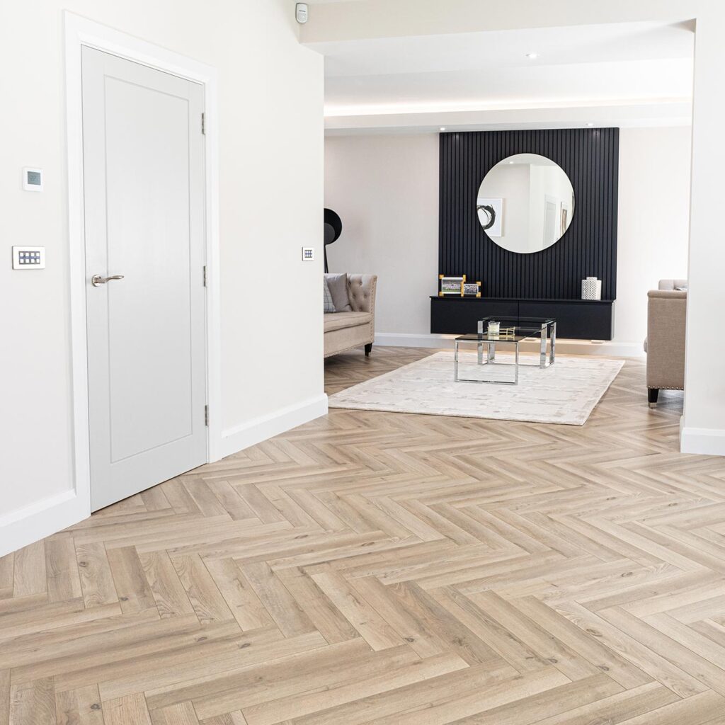 Greige Oak Herringbone Lifestyle
