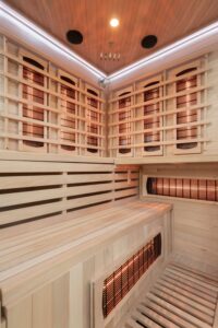 Athens 3 Corner Infrared Sauna Interior 01