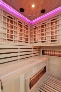 Athens 3 Corner Infrared Sauna Interior 03