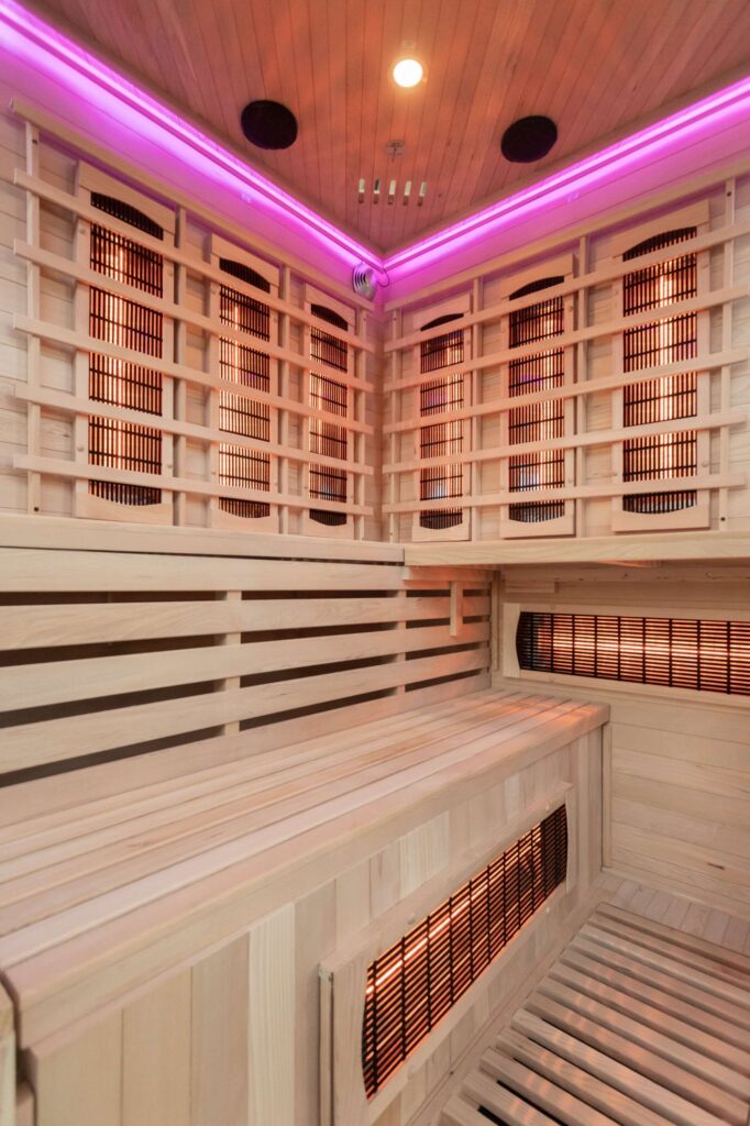 Athens 3 Corner Infrared Sauna Interior 03