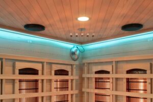 Athens 3 Corner Infrared Sauna Led 01
