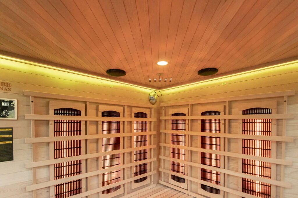 Athens 3 Corner Infrared Sauna Led 02