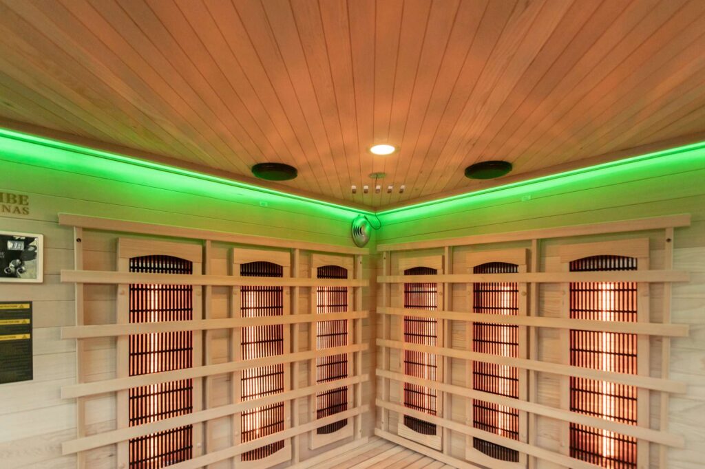 Athens 3 Corner Infrared Sauna Led 03