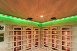 Athens 3 Corner Infrared Sauna Led 03