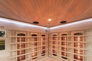 Athens 3 Corner Infrared Sauna Led 04