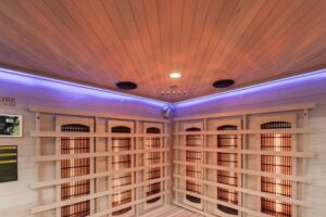 Athens 3 Corner Infrared Sauna Led 05