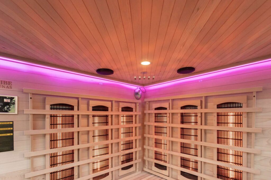 Athens 3 Corner Infrared Sauna Led 06