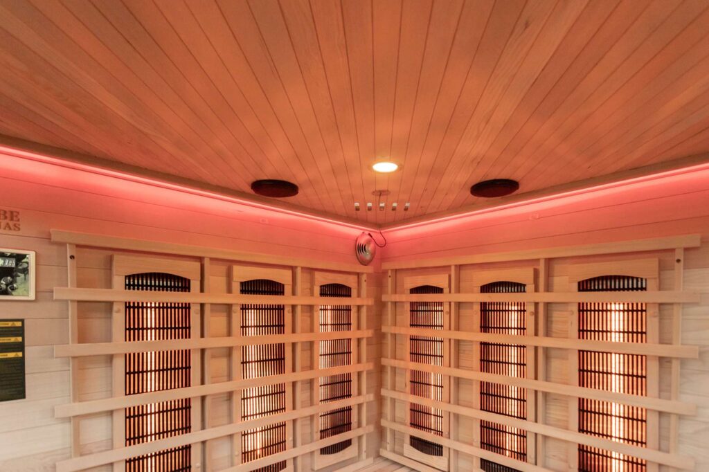 Athens 3 Corner Infrared Sauna Led 07