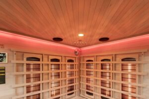 Athens 3 Corner Infrared Sauna Led 07