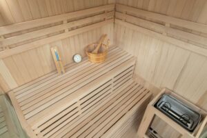 Lisbon 3 Corner Traditional Sauna Benches 05