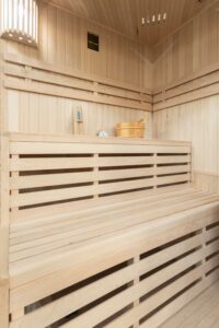 Lisbon 3 Corner Traditional Sauna Interior 03