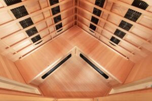 Madrid 3 Corner Infrared Sauna Interior 02