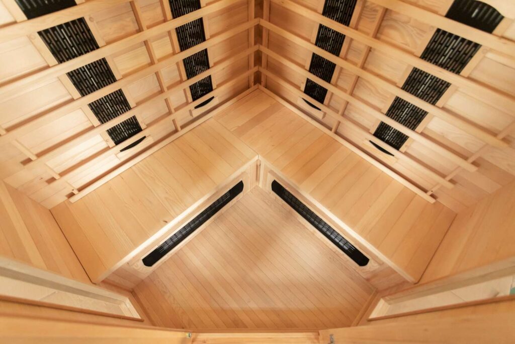 Madrid 3 Corner Infrared Sauna Interior 03