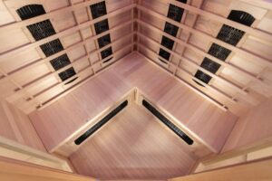 Madrid 3 Corner Infrared Sauna Interior 04