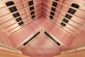 Madrid 3 Corner Infrared Sauna Interior 05