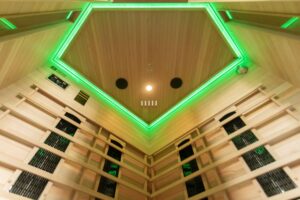 Madrid 3 Corner Infrared Sauna Led 01