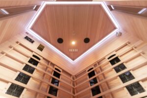 Madrid 3 Corner Infrared Sauna Led 02
