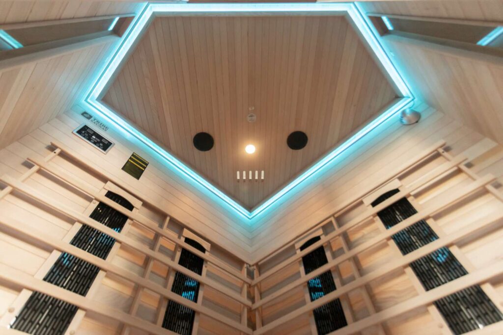 Madrid 3 Corner Infrared Sauna Led 03