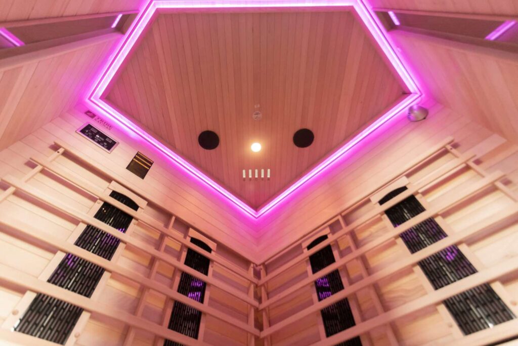 Madrid 3 Corner Infrared Sauna Led 05