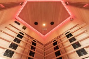 Madrid 3 Corner Infrared Sauna Led 06