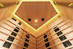 Madrid 3 Corner Infrared Sauna Led 07