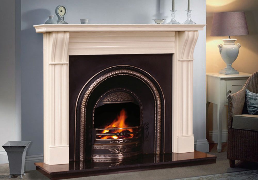 Dublin Corbal Fireplace Mantel only in Mocha Beige Â£480!